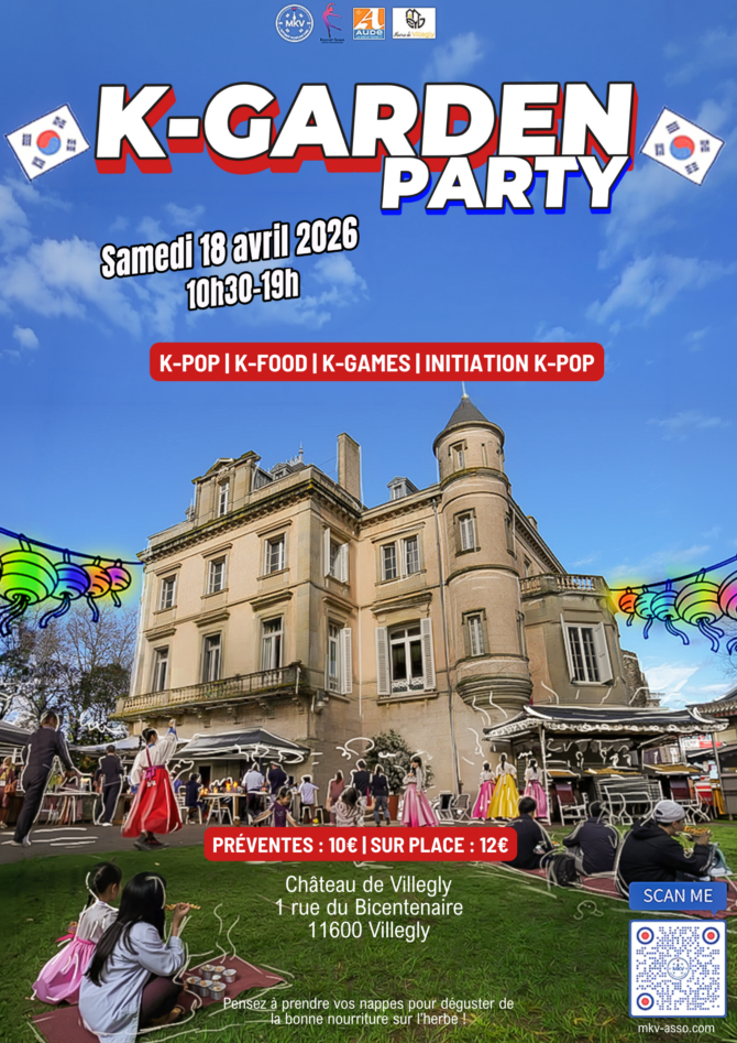 AFFICHE K GARDEN PARTY CARCASSONNE